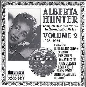 ALBERTA HUNTER - Complete Recorded Works In Chronological Order, Volume 2 (February 1923 To C. November 1924) cover 
