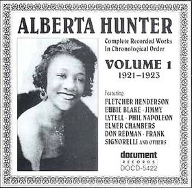 ALBERTA HUNTER - Complete Recorded Works, Vol. 1 (1921-1923) cover 