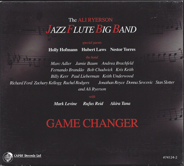 ALI RYERSON - The Ali Ryerson Jazz Flute Big Band : Game Changer cover 