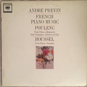 ANDRÉ PREVIN - André Previn / Poulenc, Roussel : French Piano Music cover 