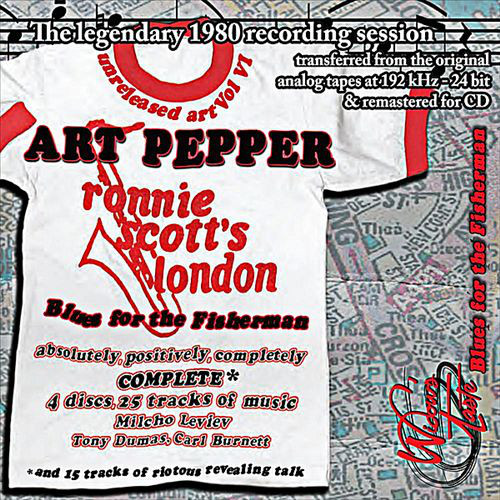 ART PEPPER - Blues for the Fisherman Unreleased Art: Vol. VI cover 