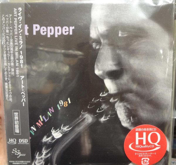 ART PEPPER - Live In Milan 1981 cover 