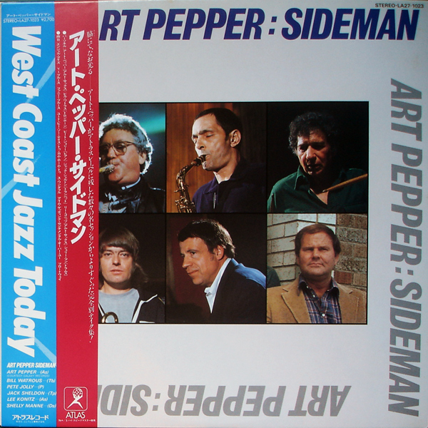 ART PEPPER - Sideman cover 