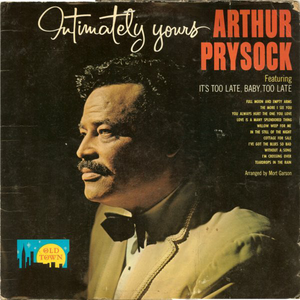 ARTHUR PRYSOCK - Intimately Yours cover 