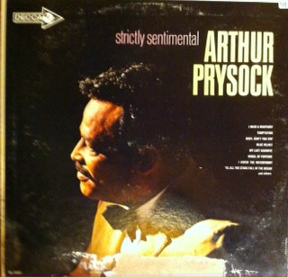 ARTHUR PRYSOCK - Strictly Sentimental cover 