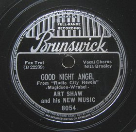 ARTIE SHAW - Goodnight Angel / There's a New Moon Over the Mill cover 