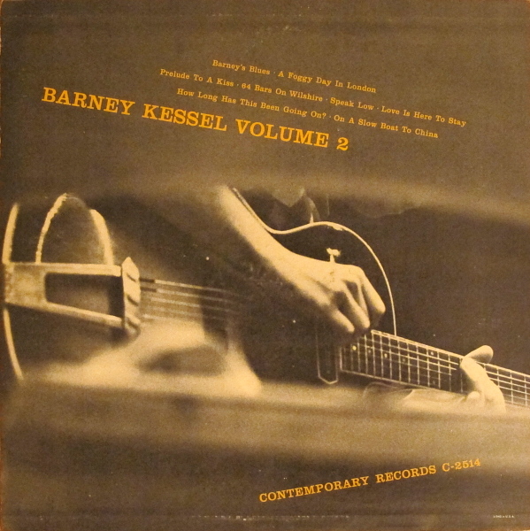 BARNEY KESSEL - Barney Kessel Volume 2 (aka Kessel Plays Standards) cover 