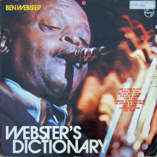 BEN WEBSTER - Webster's Dictionary cover 