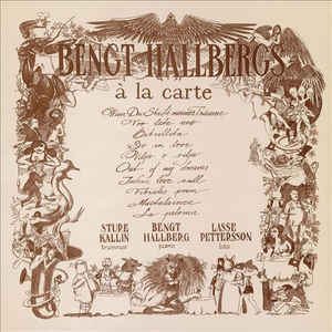 BENGT HALLBERG - À la carte cover 