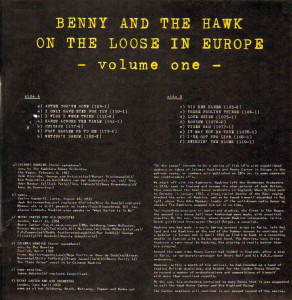 BENNY CARTER - Benny Carter And Coleman Hawkins : Benny And The Hawk On The Loose In Europe Vol.1 cover 