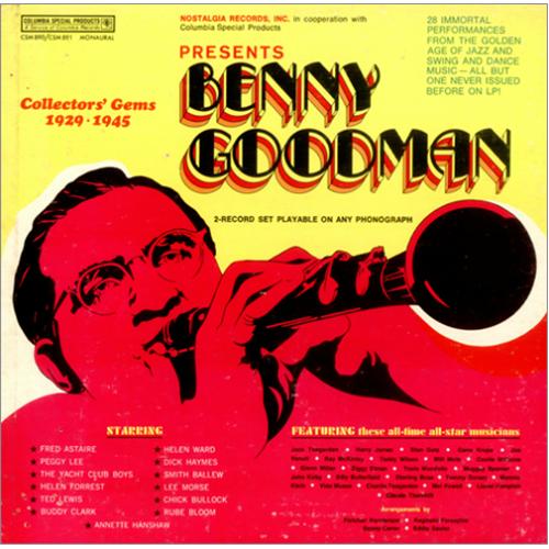 BENNY GOODMAN - Benny Goodman Collector's Gems 1929-1945 cover 