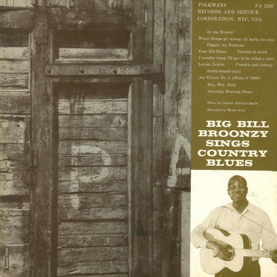 BIG BILL BROONZY - Big Bill Broonzy Sings Country Blues cover 