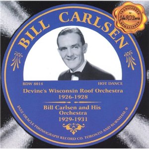 BILL CARLSEN - 1926 - 1931 cover 