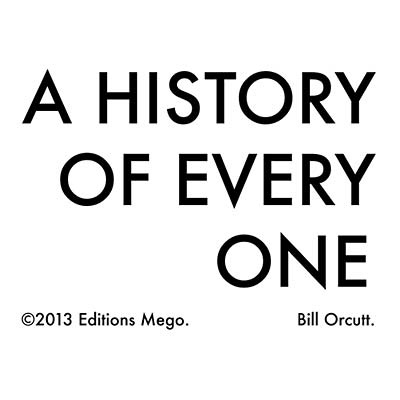 BILL ORCUTT - A History Of Every One cover 