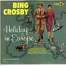 BING CROSBY - Holiday in Europe cover 