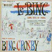 BING CROSBY - Le Bing: Song Hits of Paris cover 