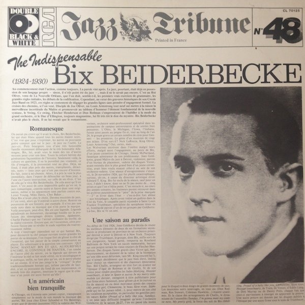 BIX BEIDERBECKE - The Indispensible Bix Beiderbecke 1924-1930 cover 