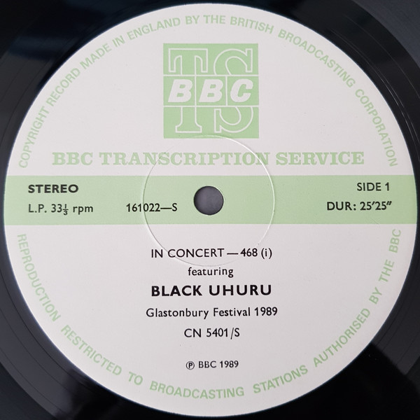 BLACK UHURU - In Concert-468 cover 