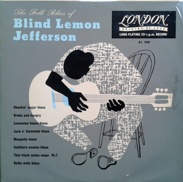 BLIND LEMON JEFFERSON - The Folk Blues Of Blind Lemon Jefferson cover 