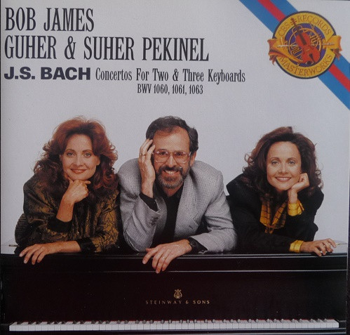 BOB JAMES - Bob James, Guher & Suher Pekinel, J.S. Bach : Concertos For Two & Three Keyboards BWV 1060, 1061, 1063 cover 