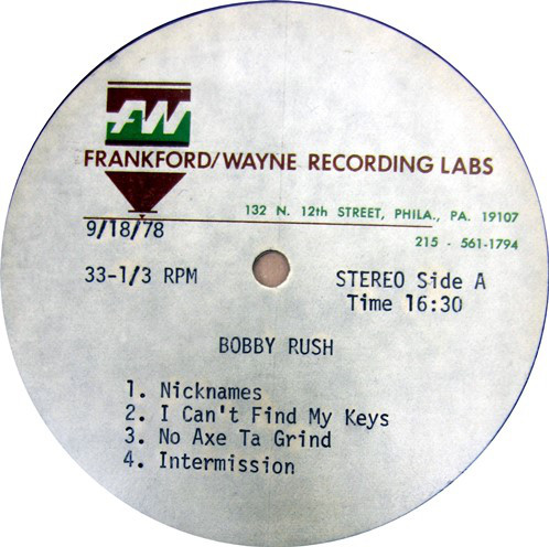 BOBBY RUSH - Bobby Rush (aka Rush Hour) cover 