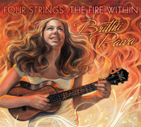 BRITTNI PAIVA - Four Strings: The Fire Within cover 