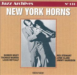 BUBBER MILEY - New York Horns: 1924-1928 cover 