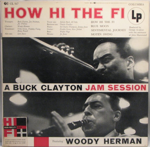 BUCK CLAYTON - Buck Clayton Featuring Woody Herman ‎: How Hi The Fi cover 