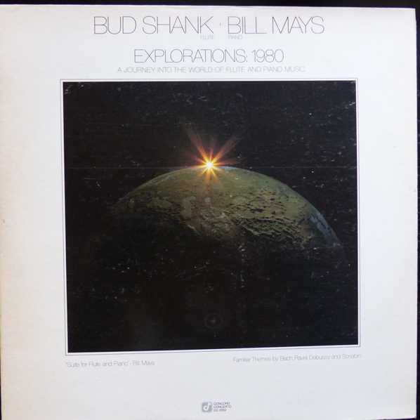 BUD SHANK - Bud Shank - Bill Mays : Explorations: 1980 cover 