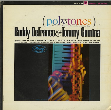BUDDY DEFRANCO - Buddy DeFranco - Tommy Gumina Quartet ‎: Pol.Y.Tones cover 