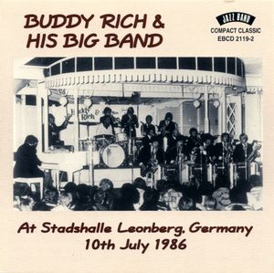 BUDDY RICH - At Stadshalle Leonberg, Germany 10th July 1986 cover 