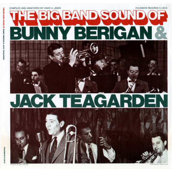 BUNNY BERIGAN - The Big Band Sound Of Bunny Berigan & Jack Teagarden cover 
