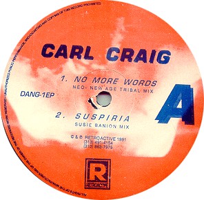 CARL CRAIG - No More Words cover 
