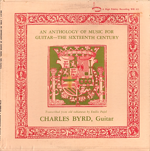 CHARLIE BYRD - An Anthology Of Guitar Music — The Sixteenth Century cover 