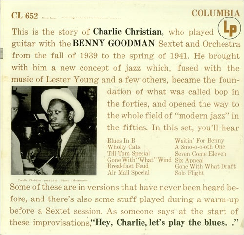 CHARLIE CHRISTIAN - With The Benny Goodman Sextet And Orchestra cover 