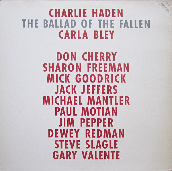 CHARLIE HADEN - The Ballad of the Fallen (Liberation Music Orchestra) cover 