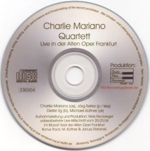 CHARLIE MARIANO - Live in der Alten Oper Frankfurt cover 