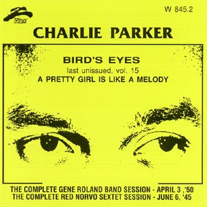 CHARLIE PARKER - Bird's Eyes, Volume 15 cover 
