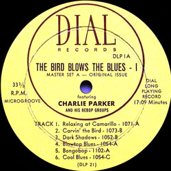 CHARLIE PARKER - The Bird Blows The Blues cover 