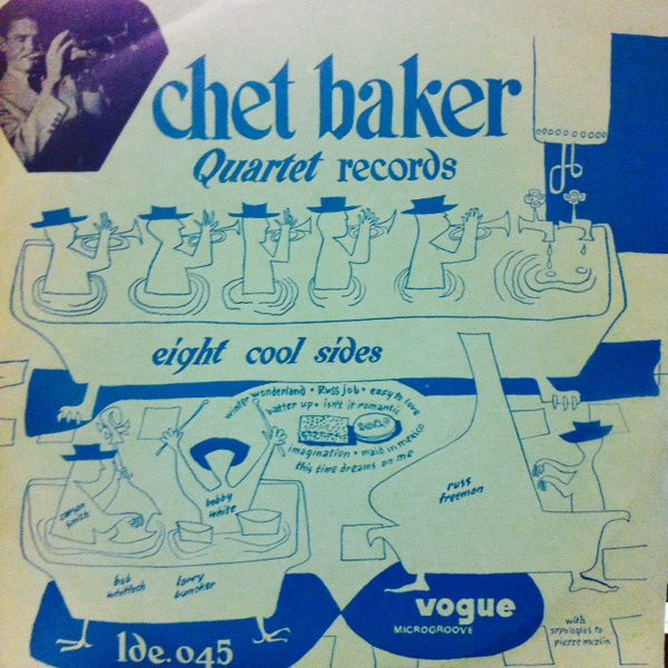 CHET BAKER - Chet Baker Quartet Records Eight Cool Sides cover 