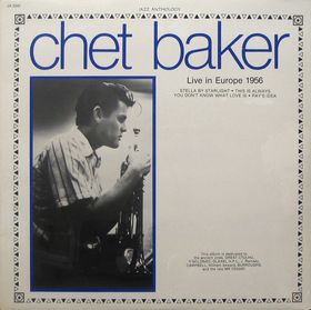 CHET BAKER - Live In Europe 1956 (aka Live In Florence, 1956) cover 