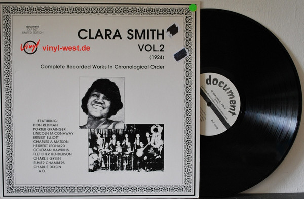 CLARA SMITH - Clara Smith Vol. 2 (1924) cover 