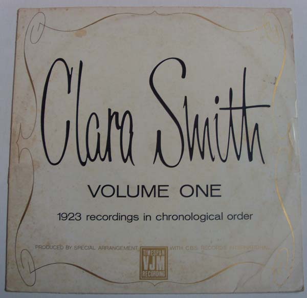 CLARA SMITH - Volume One 1923 Recordings In Chronological Order cover 