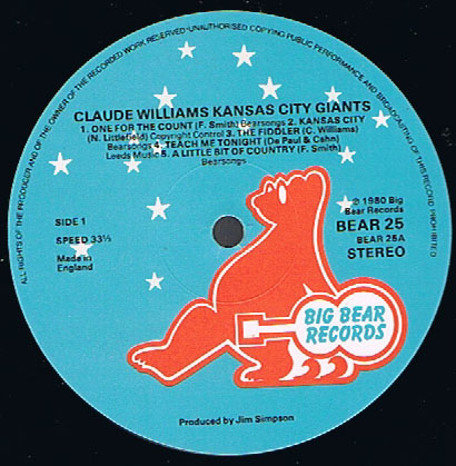 CLAUDE WILLIAMS - Kansas City Giants cover 