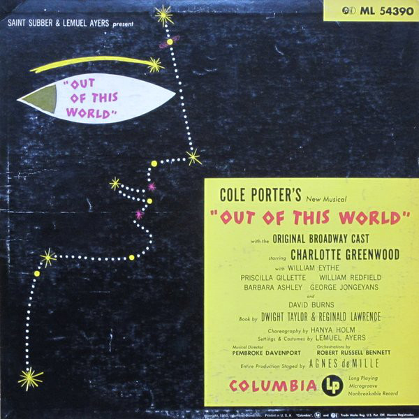 COLE PORTER - Out Of This World cover 