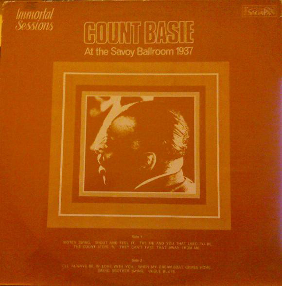 COUNT BASIE - At The Savoy Ballroom 1937 cover 