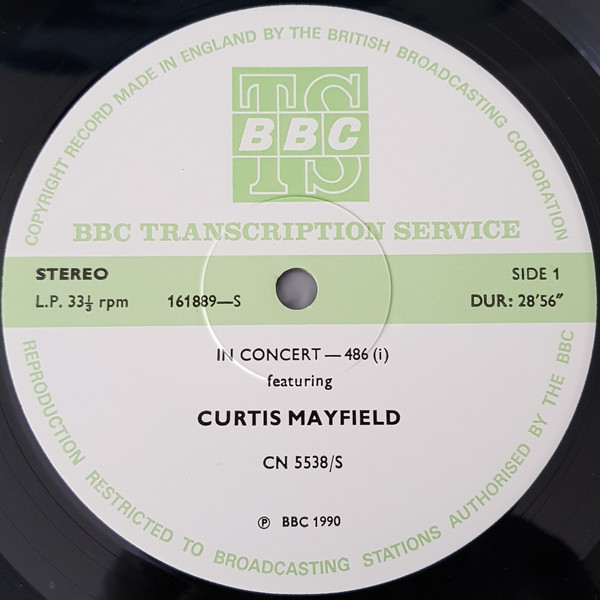 CURTIS MAYFIELD - In Concert-486 cover 