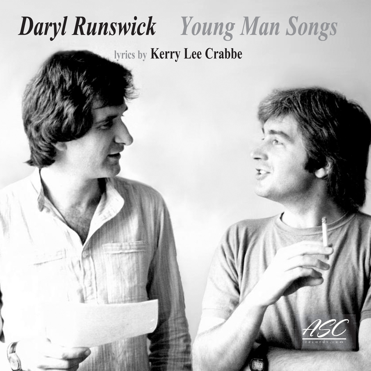 DARYL RUNSWICK - Young Man Songs cover 