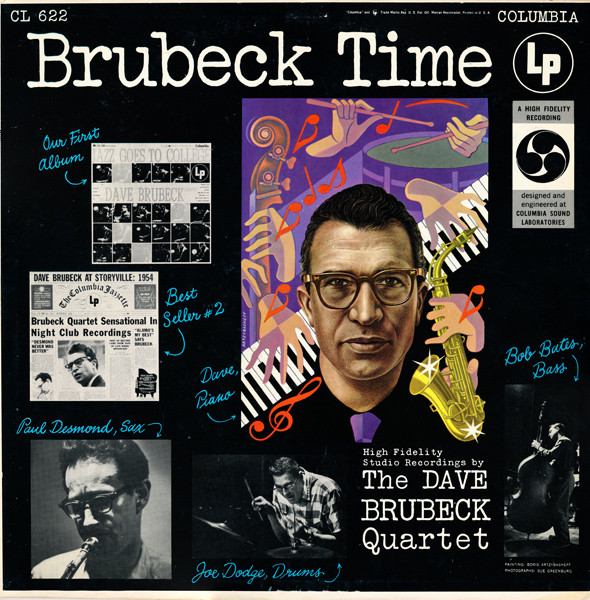 DAVE BRUBECK - The Dave Brubeck Quartet ‎: Brubeck Time (aka Instant Brubeck aka A Place In Time aka Jazz Anthology/Vol. 3) cover 