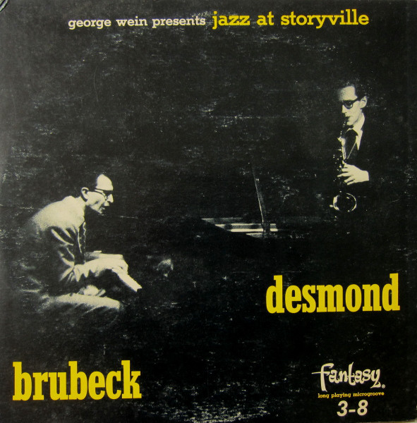 DAVE BRUBECK - Brubeck, Desmond : Jazz At Storyville cover 